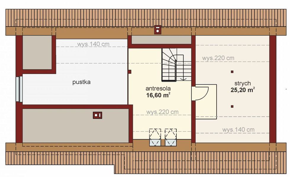 Poddasze projektu Domena 139 C1
