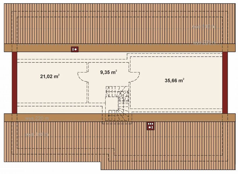 Poddasze projektu Domena 145 B