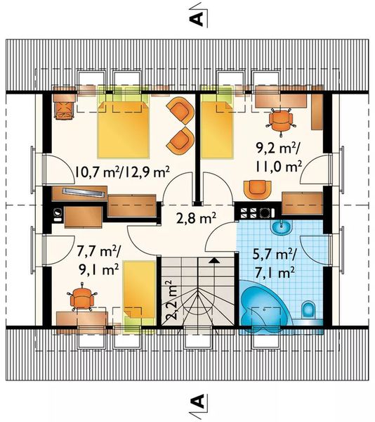 Poddasze projektu Liza Sol (1816)