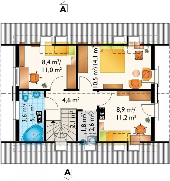 Poddasze projektu Drops Sol (1815)