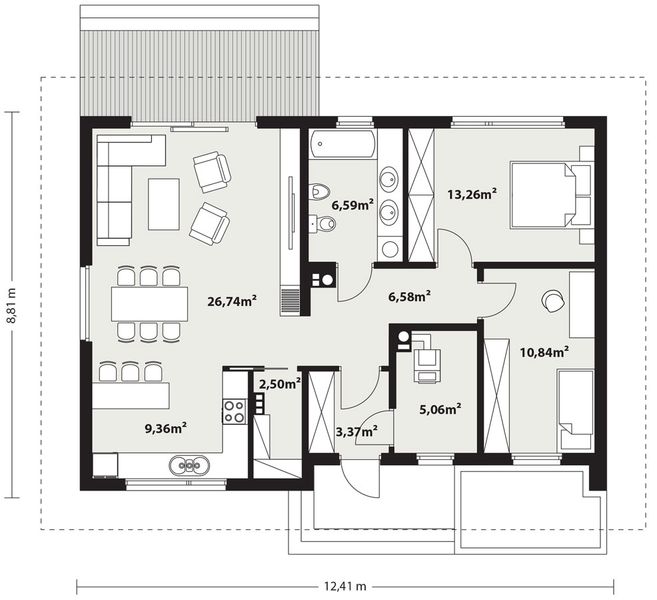 Parter projektu Lori drewniany