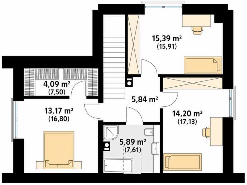 Poddasze projektu Kote 2