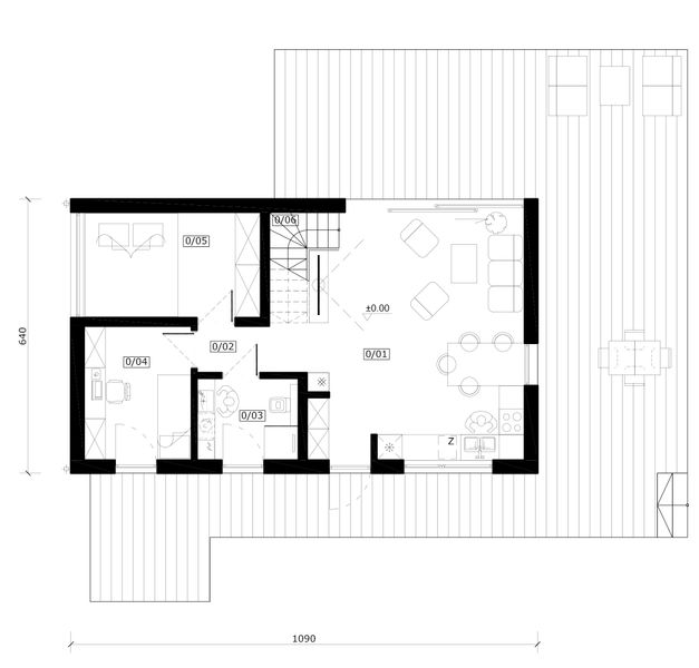 Parter projektu Kantry - drewniany