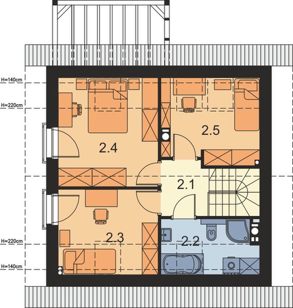 Poddasze projektu Akso