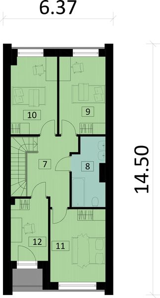 Piętro 1 projektu KA227 S