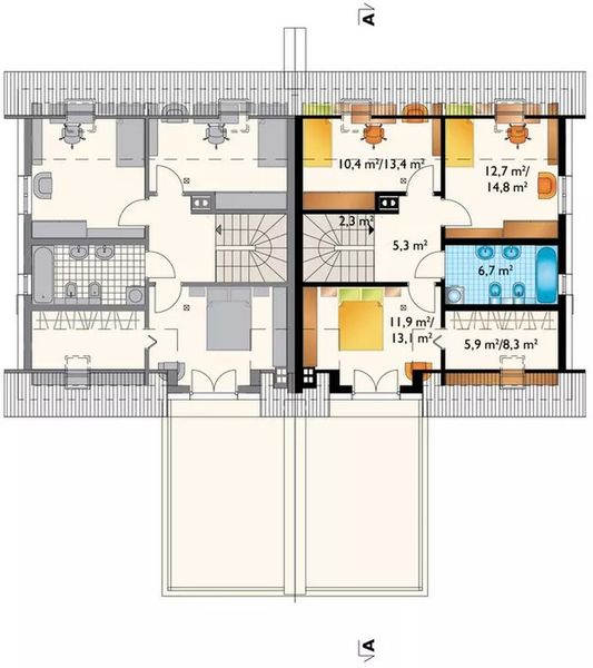 Poddasze projektu Enzo Duo (1788)