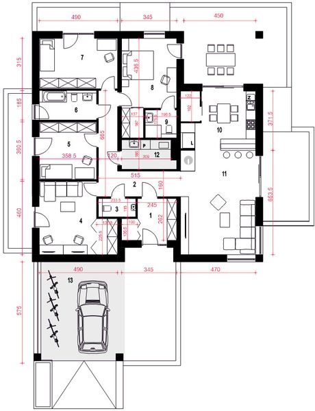 Parter projektu Aura z wiatą [A1]