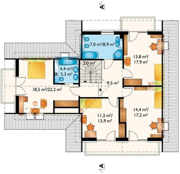 Poddasze projektu Jelonek Rex OZE (1833)