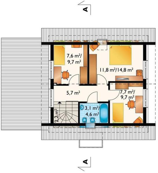 Poddasze projektu Smyk Nano OZE (1843)