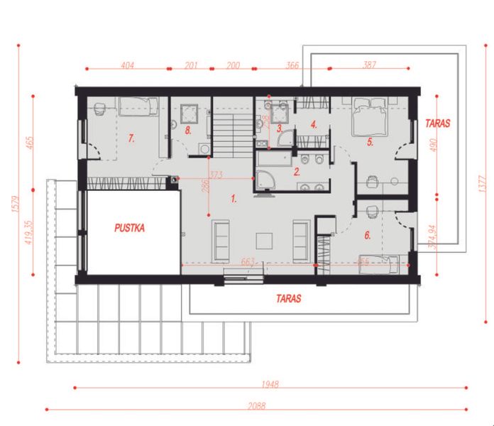 Poddasze projektu Senimona 1L