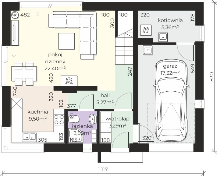 Parter projektu Dom przy Alabastrowej 62