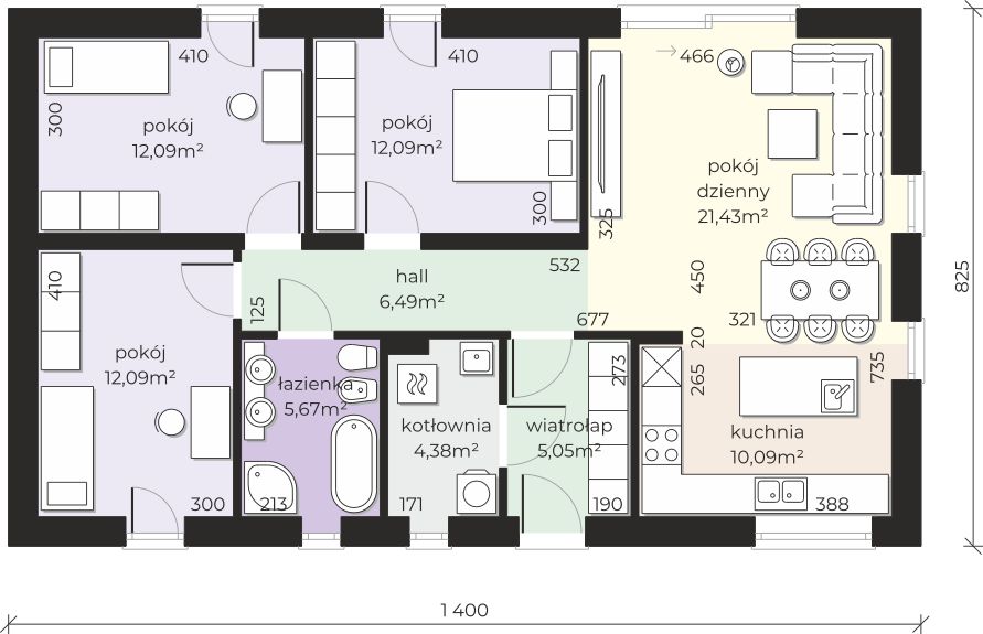 Parter projektu Dom przy Olchowej 9
