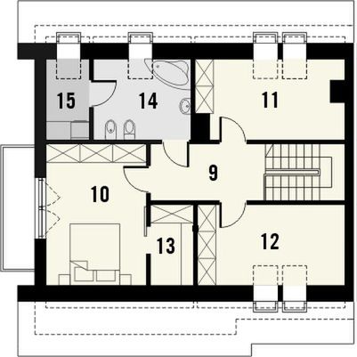 Poddasze projektu Lawenda 3