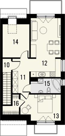 Poddasze projektu Mieszko 1