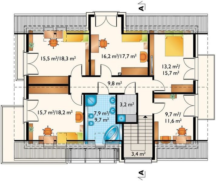 Poddasze projektu Helios Max OZE (1831)