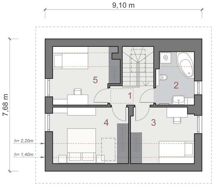 Poddasze projektu N34-BG