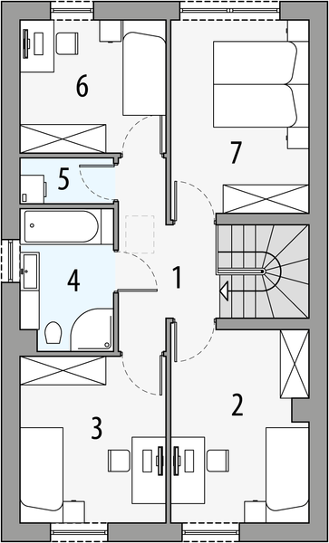 Piętro 1 projektu Lidia