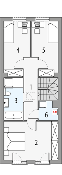 Piętro 1 projektu Julian 1