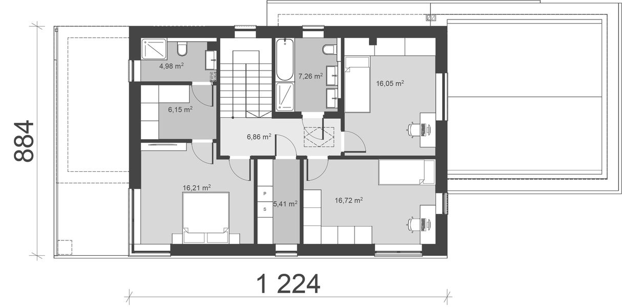 Piętro 1 projektu uA327