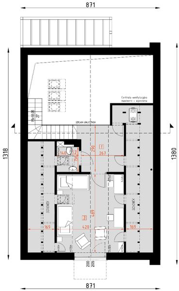Poddasze projektu D298B