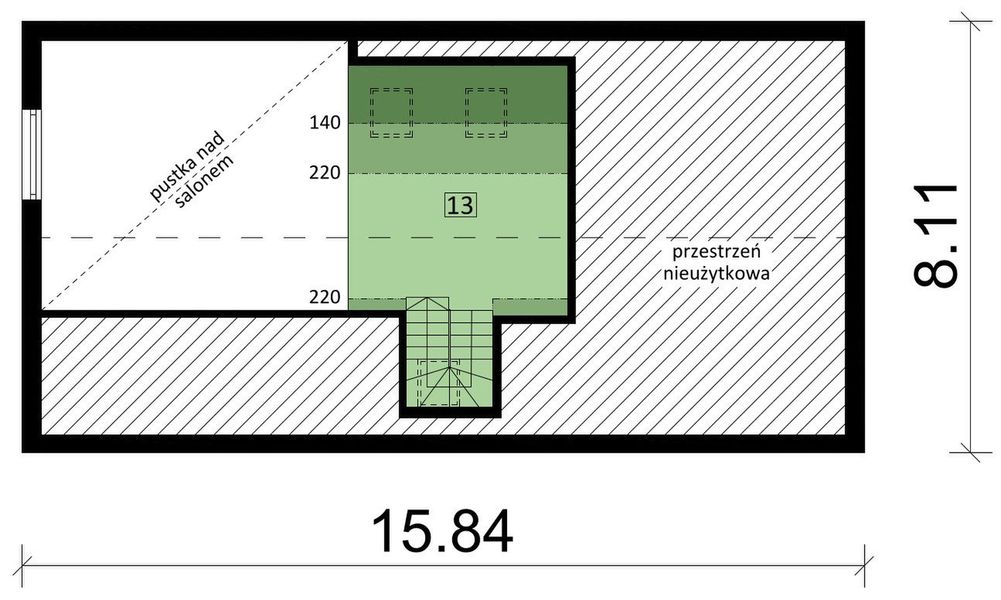 Antresola projektu KA259 SZ