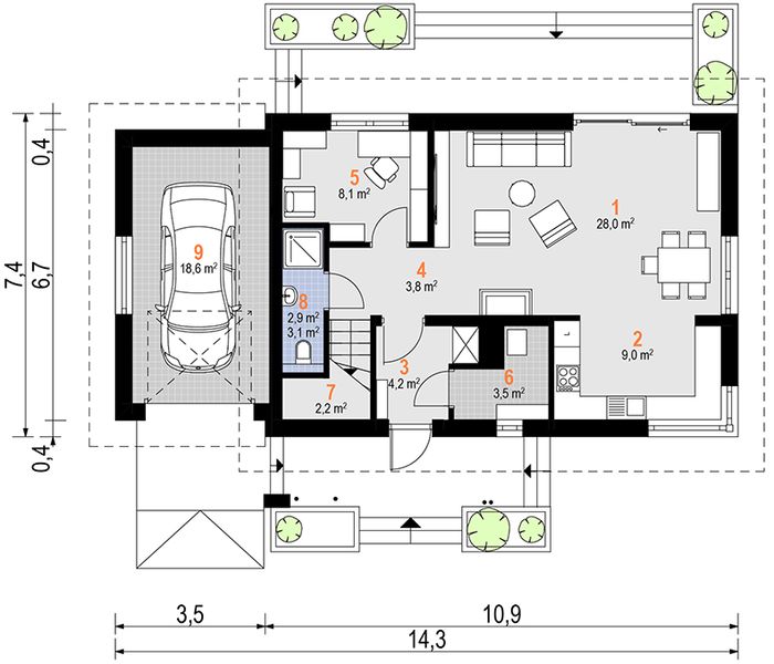 Parter projektu Dino Prima (1858)