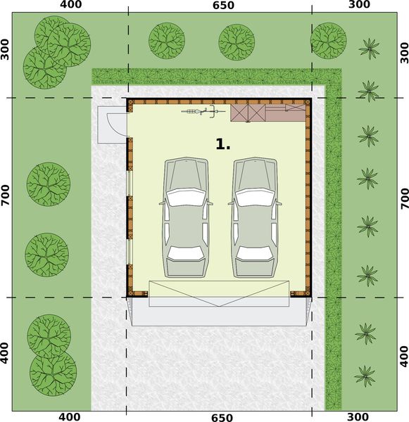 Parter projektu G350 szkielet drewniany