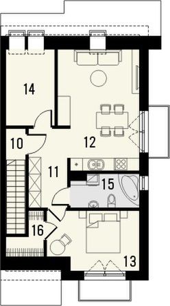 Poddasze projektu Mieszko 2