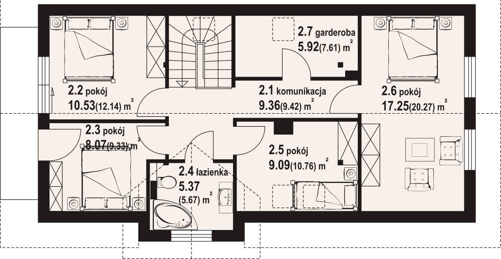 Poddasze projektu Janowo ag dws