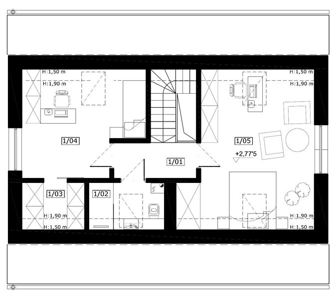 Poddasze projektu Montana 2