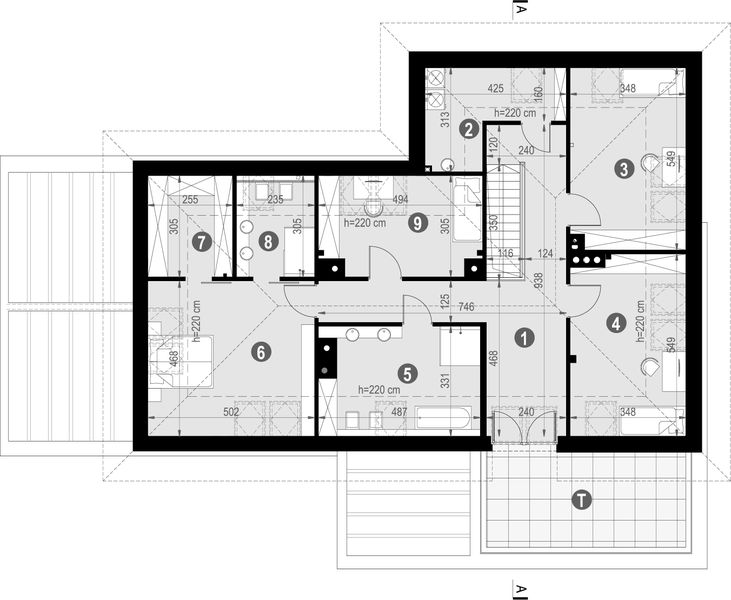 Poddasze projektu NewHouse 703