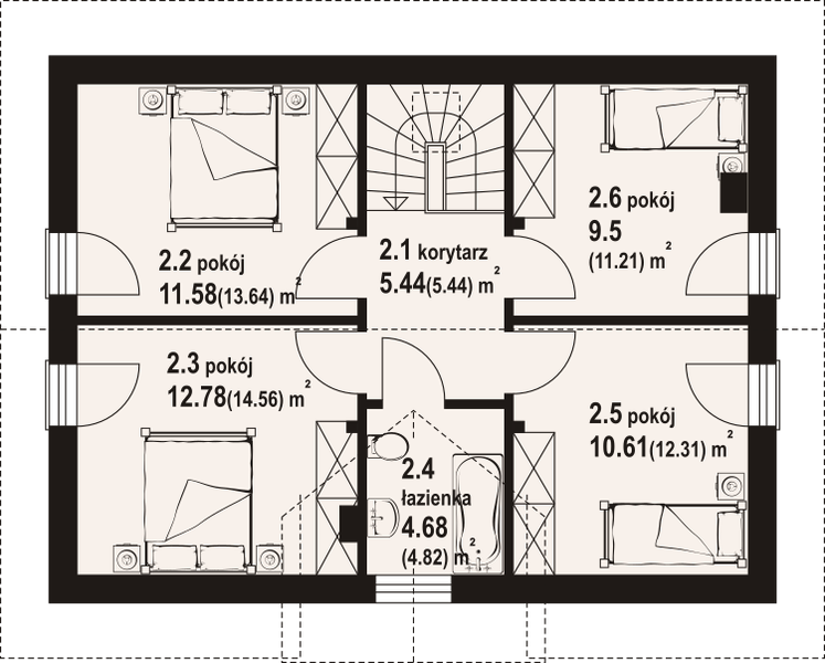 Poddasze projektu Cedry a3