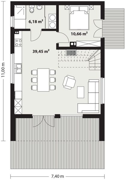 Parter projektu Erna 2 drewniana