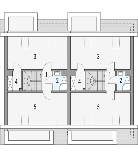 Poddasze projektu Imbir - bliźniak LP
