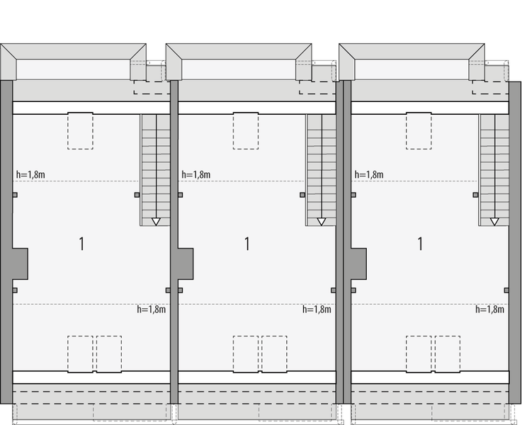 Poddasze projektu Kaja - bliźniak LSP