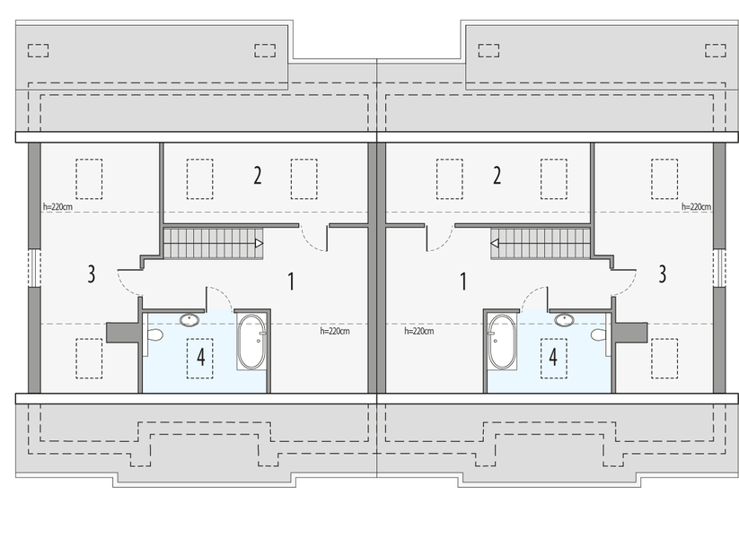 Poddasze projektu Małgosia DD - bliźniak LLL