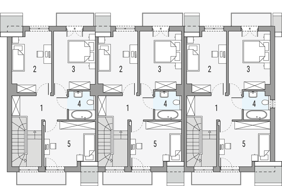 Poddasze projektu Nutka - bliźniak LSP
