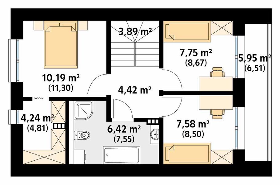 Poddasze projektu Kruszyna