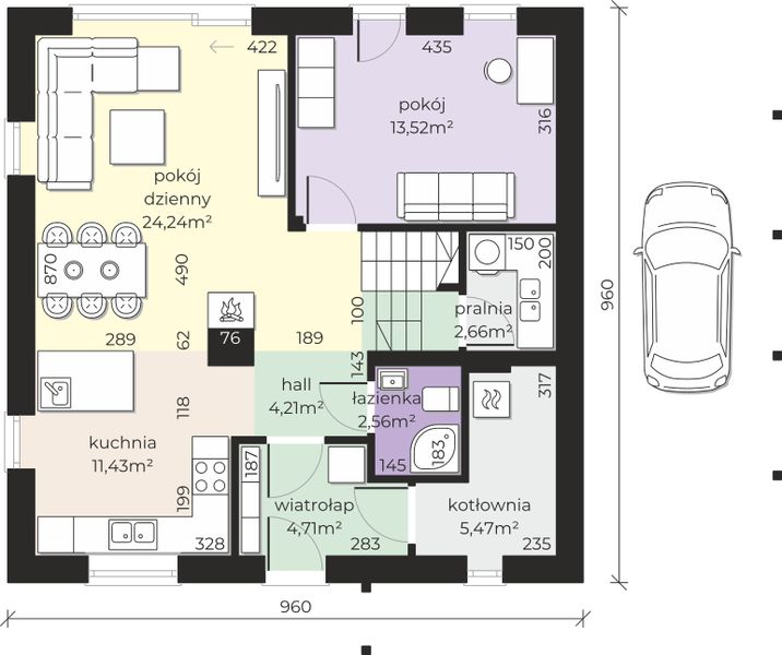 Parter projektu Dom przy Cyprysowej 73