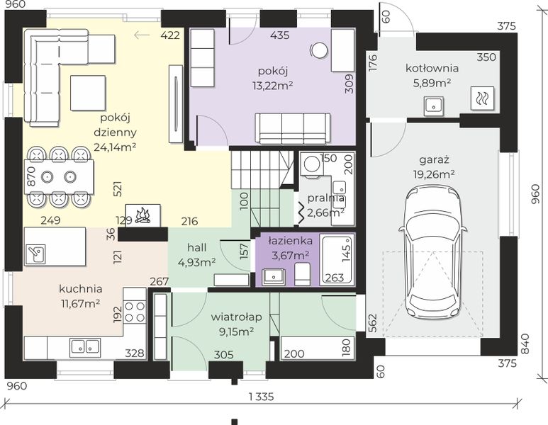 Parter projektu Dom przy Cyprysowej 74