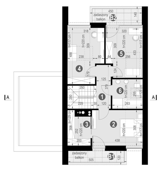 Poddasze projektu NewHouse 754 G1