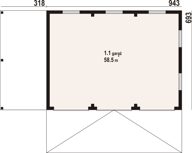 Parter projektu Garaż GDS 5W