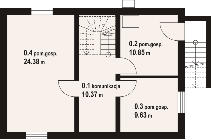 Piwnica projektu Orłowo 19 dw