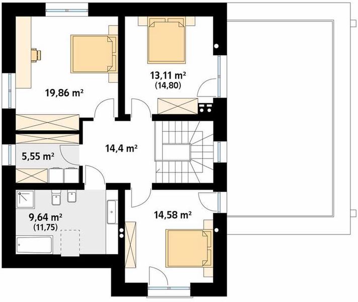 Poddasze projektu Pinia 3