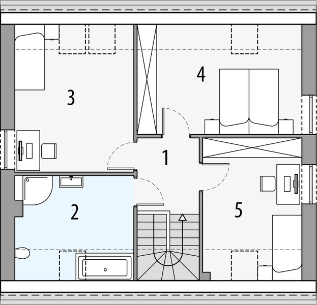 Poddasze projektu Erni