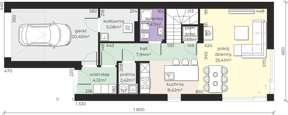 Parter projektu Dom przy Migdałowej 6
