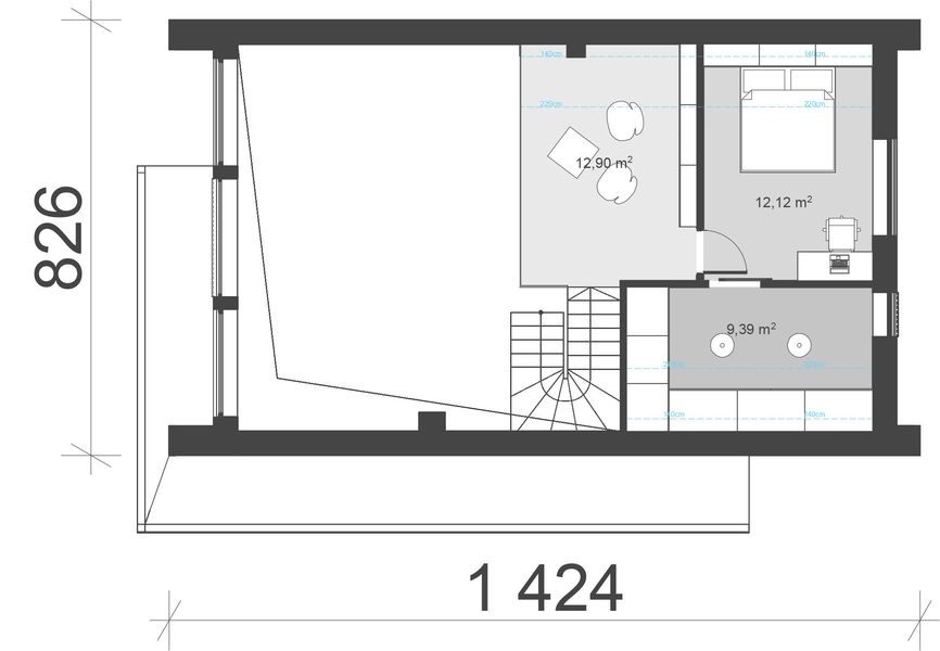 Poddasze projektu uA308