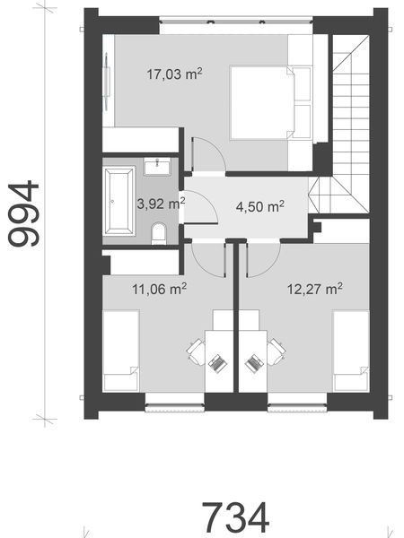 Piętro 1 projektu uA349