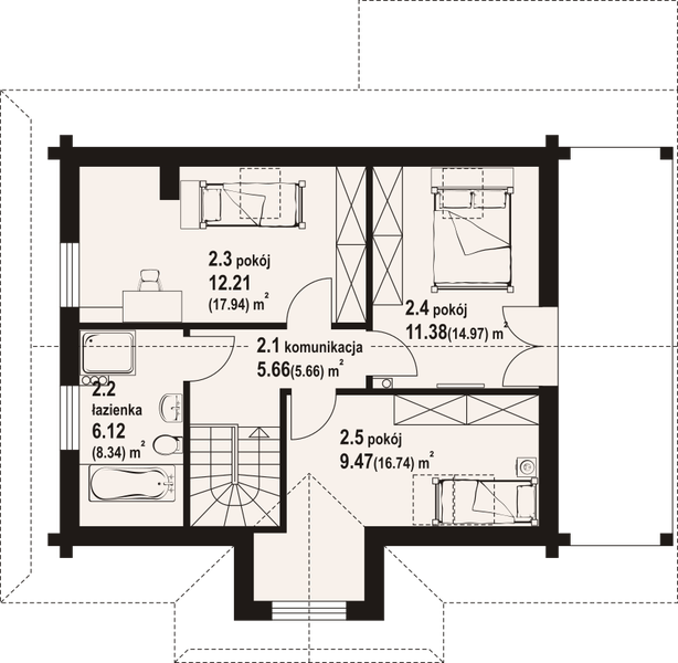 Poddasze projektu Modrzewo dw 39