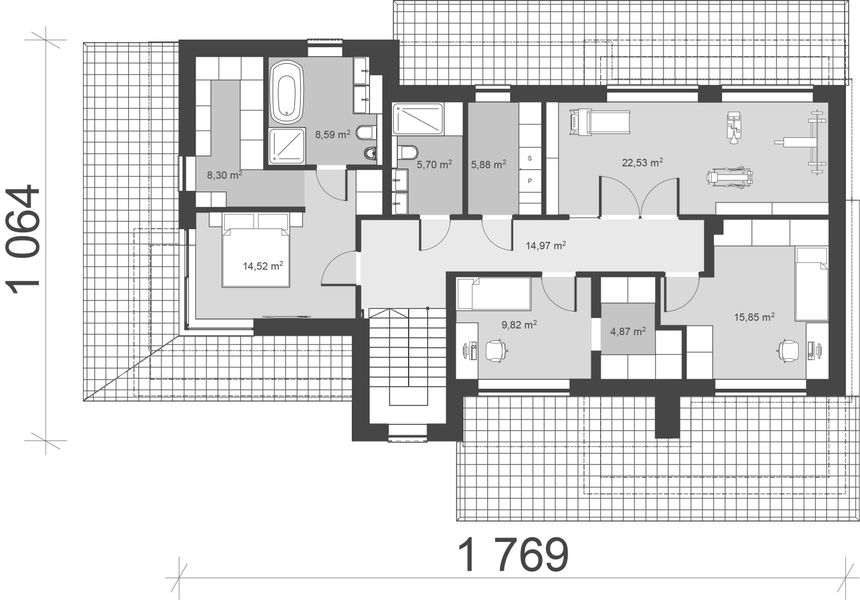 Piętro 1 projektu uA321